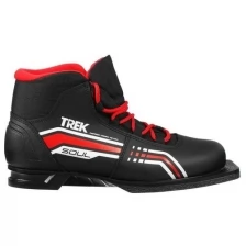 Ботинки лыжные ТRЕК Soul NN75 ИК, цвет чёрный, лого красный, размер 36